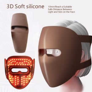 3D 360 Silicone Professional Led Light Therapy Facial Mask